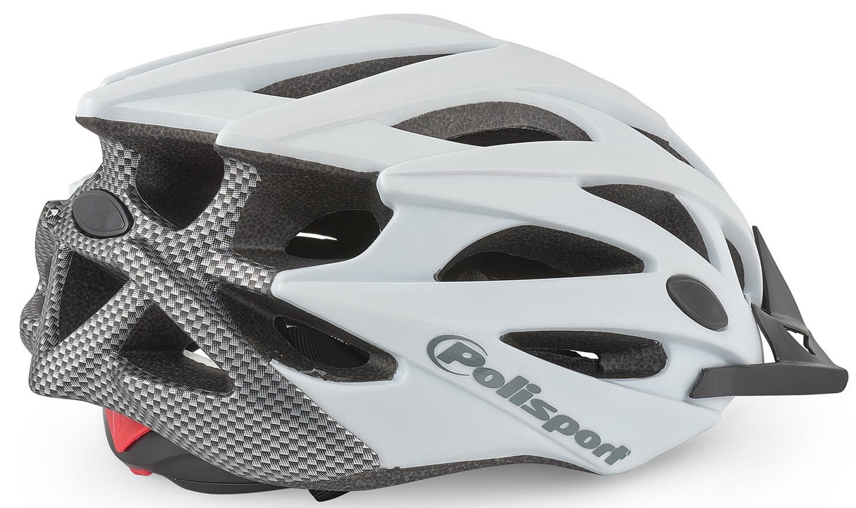 Polisport twig casque de vélo l 58-61cm blanc mat carbone