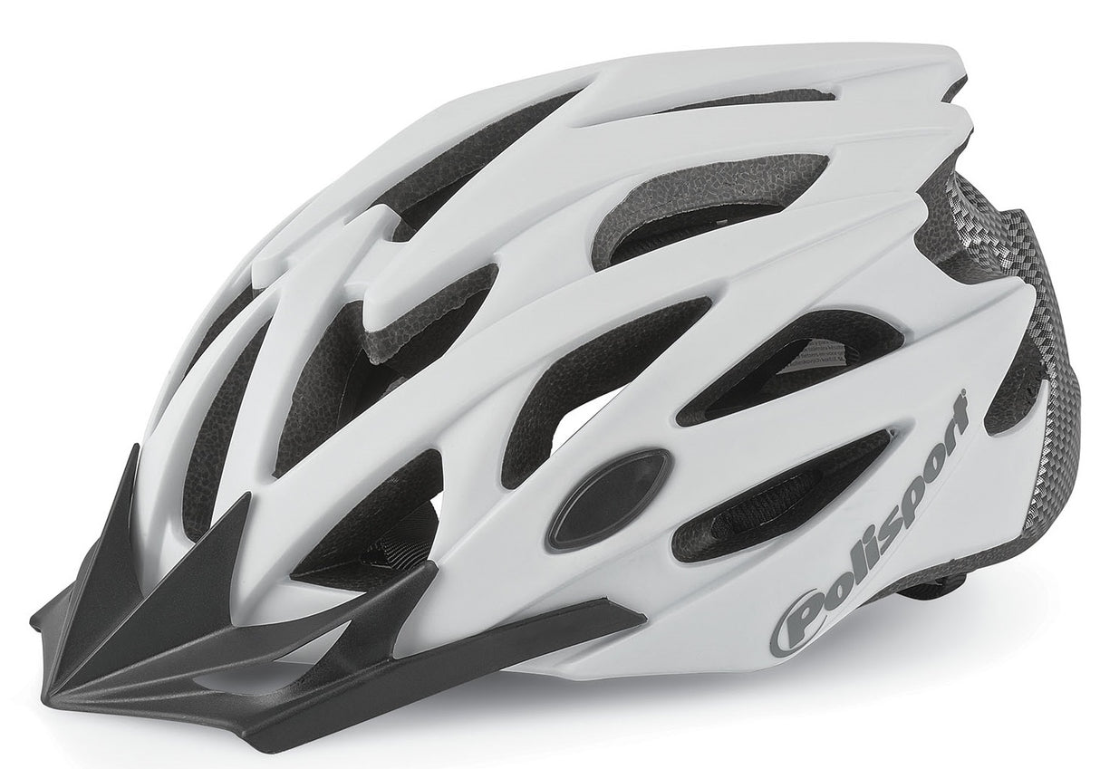 Polisport twig casque de vélo l 58-61cm blanc mat carbone