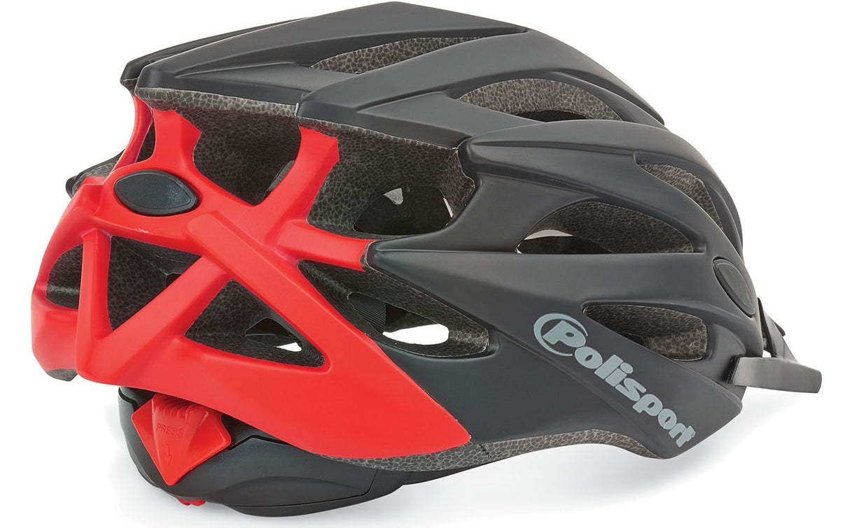 Polisport Twig Bicycle helmet L 58-61cm Black Matt Red