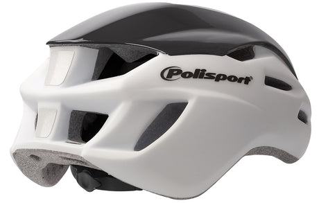 Polisport Helmet Aero Road Shine bianco Shine nero Giallo M 55-58 cm