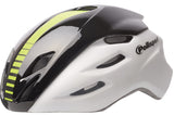 Polisport Helm Aero Road Mat White Gloss Black Yellow L 58-61cm