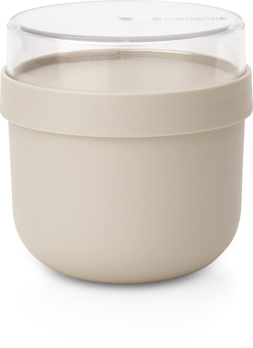Brabantia make take yaourt pot à emporter - 500 ml - beige doux