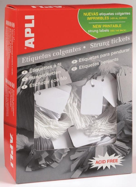 Carton d'étiquette Apli no. 392 36x53mm blanc 500 pièces