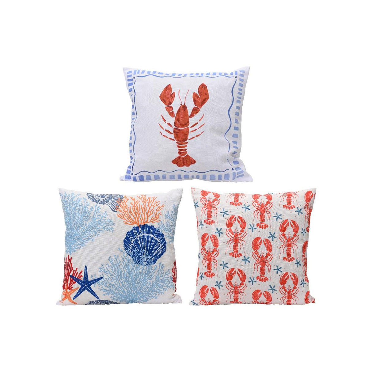 Decoris coussin d'extérieur polyester 45x45x3cm