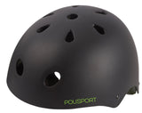 Polisport urban radialen Velolahel Helm S 53-55cm Graffiti schwaarz gréng