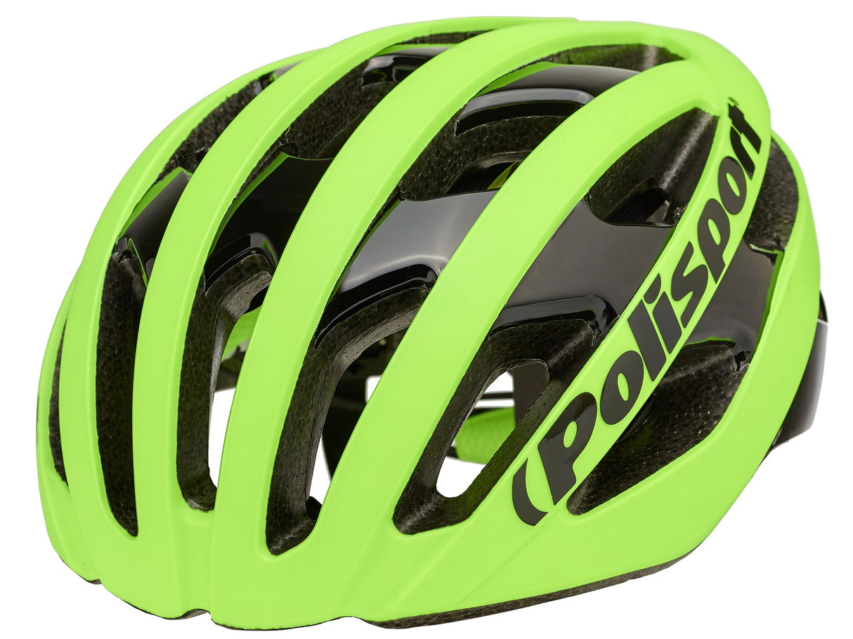 Polisport Liicht pro Vëlo Helm l 58-62Cm Griewer Schwaarz