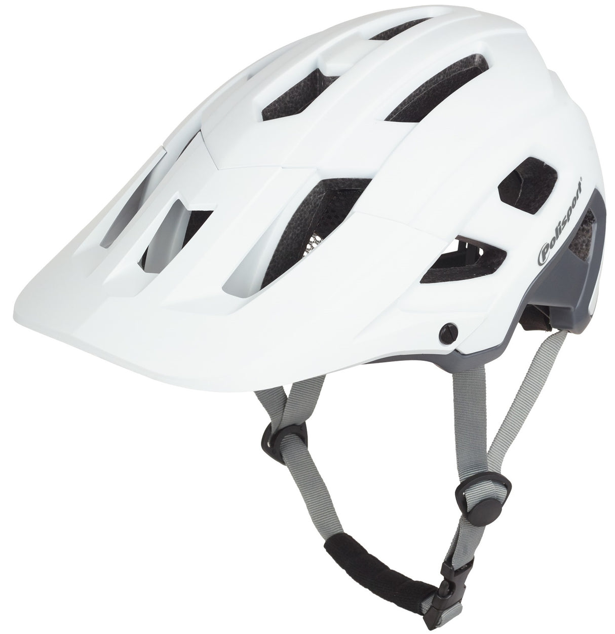 Polisport Mountain Pro Bicycle Helmet M 55-58 cm hvid grå