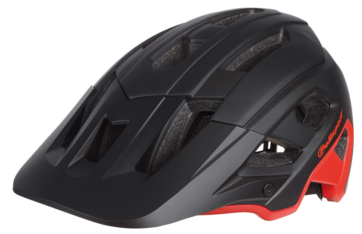 Polisport Mountain Pro Bicycle Helmet L 58-61cm svart rød