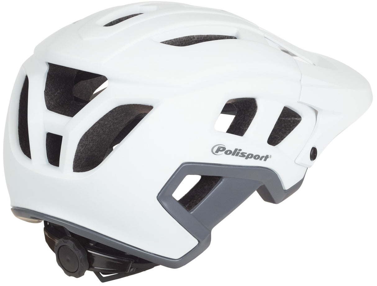 Polisport Mountain Pro Fahrradhelm L 58-61 cm Weiß grau