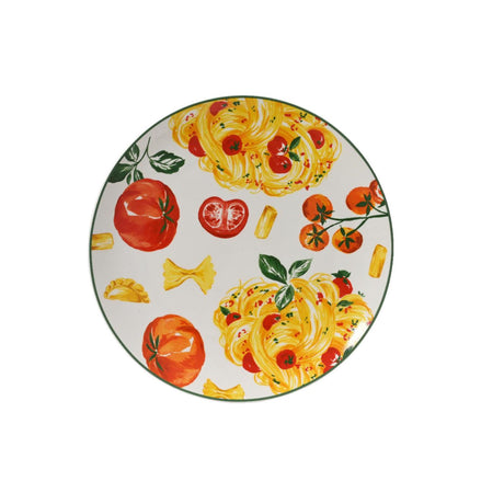 Assiette plate Decoris Italie porcelaine ø26,9xh2,7cm