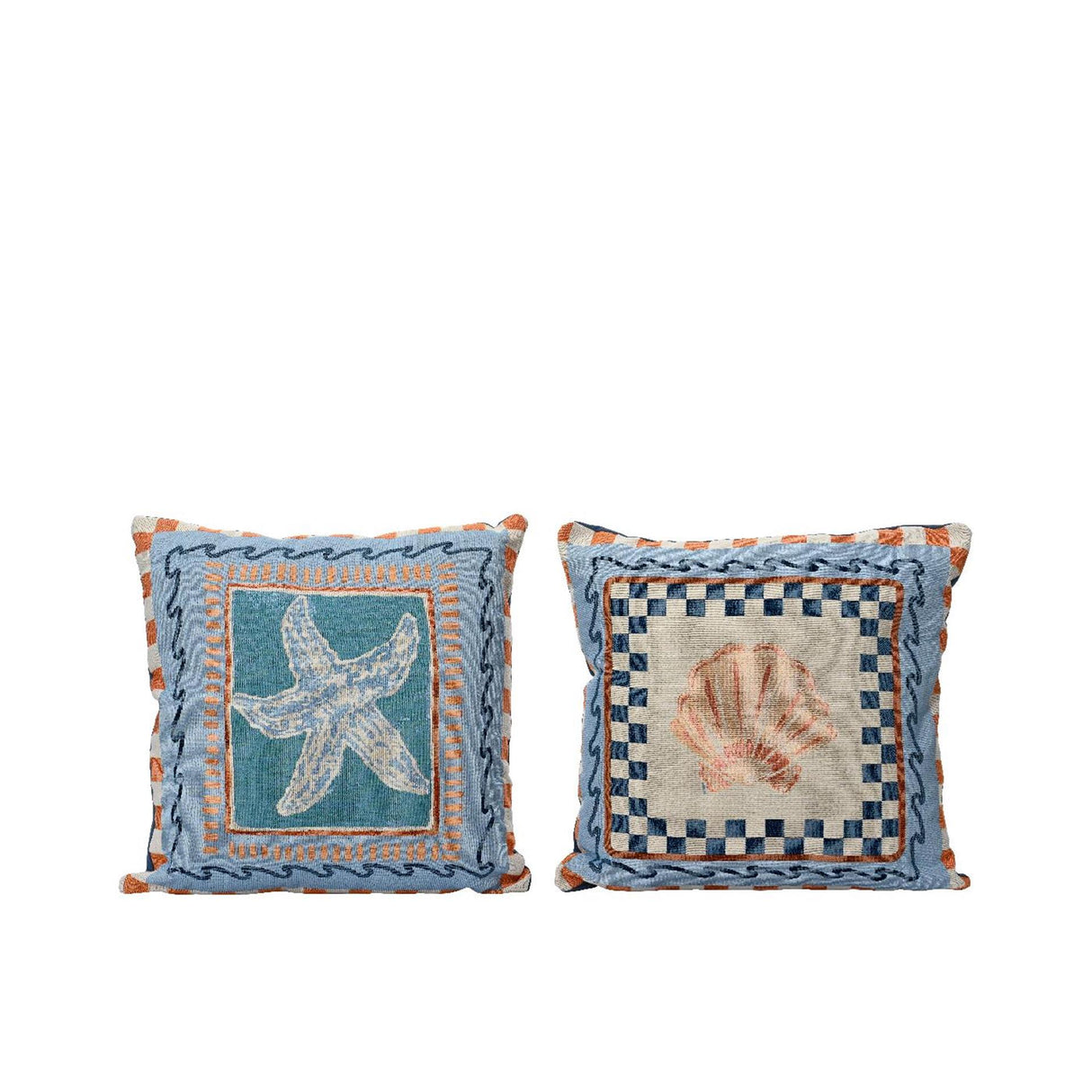 Coussin Decoris avec coque en coton 43x43x4cm
