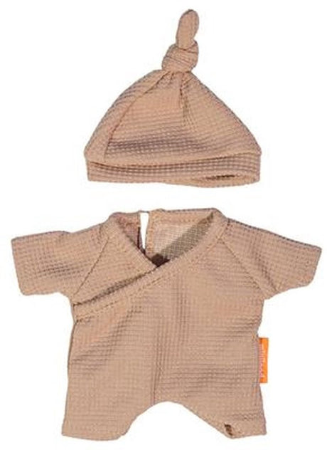Pyjama de poupée Miniland avec chapeau - vêtements de poupée 21cm multicolore.