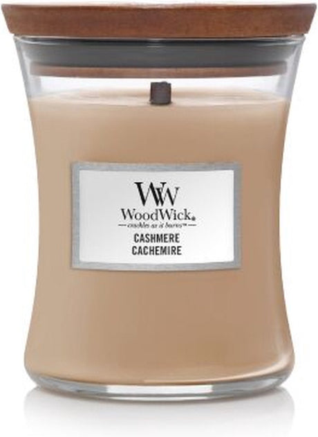 Bougie parfumée Woodwick Hourglass Medium - Cachemire - 60 heures de combustion
