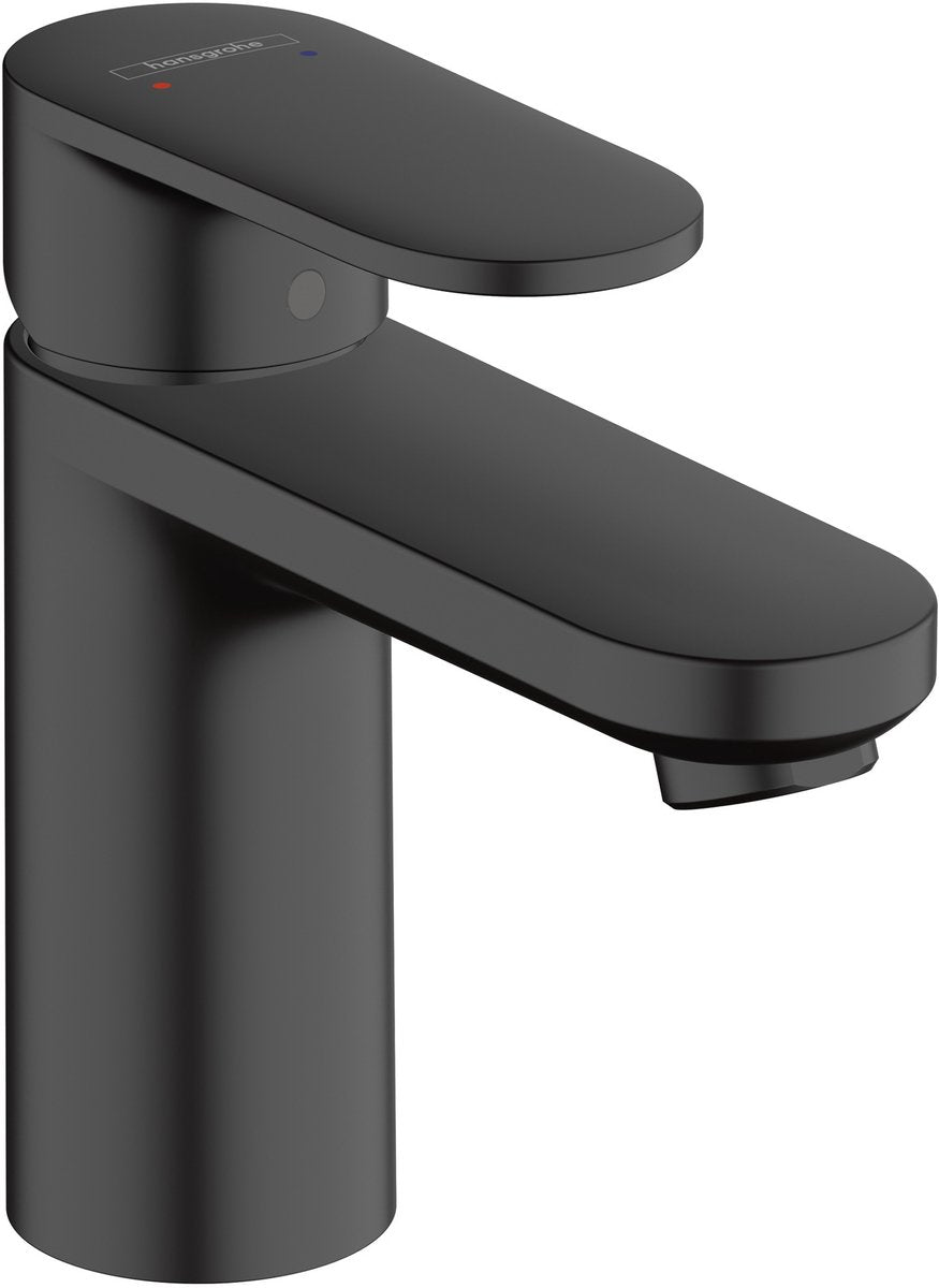 Mélange de vernis Hansgrohe - mitigeur de lavabo - commande monocommande - sans vidage - taille 100 mm - noir mat