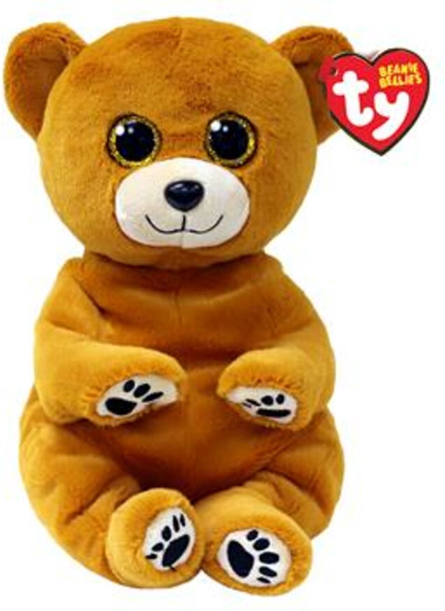 Ty bonnet bébés ventres ours en peluche duncan 24 cm