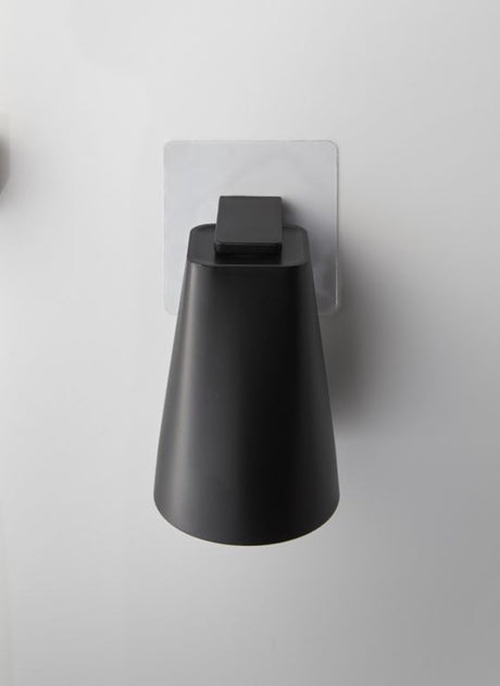 Porte-gobelet de salle de bain autocollant Yamazaki - tour - noir