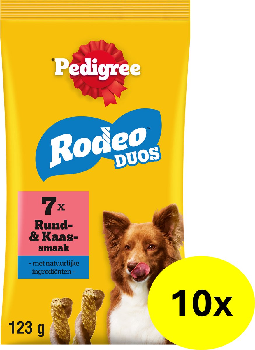 Snacks pour chiens Pedigree - duos de rodéo - fromage de bœuf - 10x7 pièces