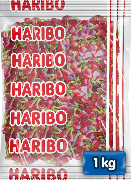 Haribo happy cerises - bonbons au goût de cerise - sachet de 1kg