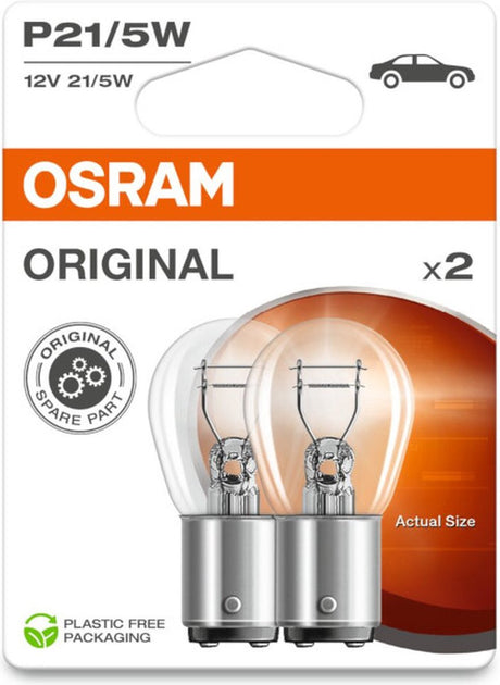 Lampes de voiture Osram ligne originale p21 5w 2 pièces