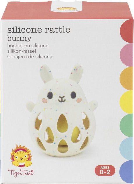 Hochet en silicone Selecta - lapin