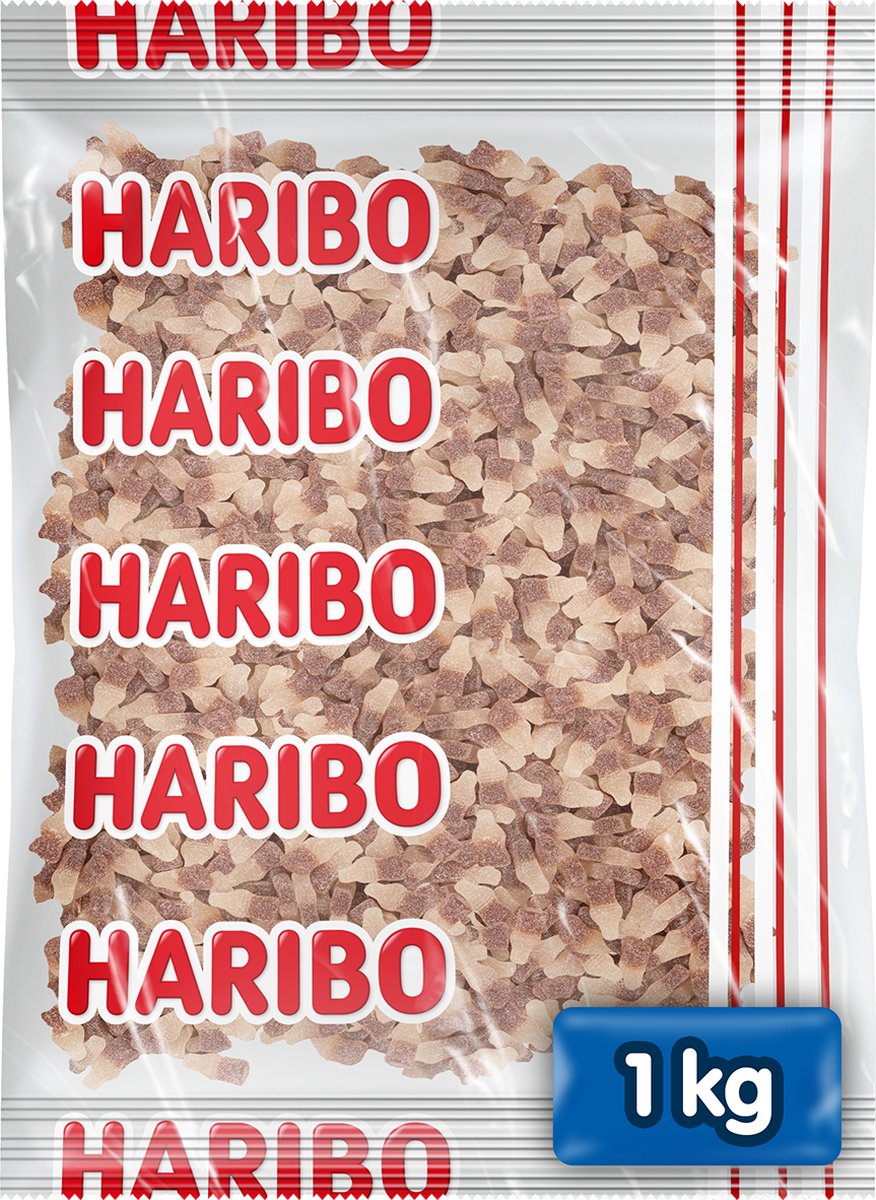 Haribo happy cola f!zz - saveur cola bonbon aigre - sac 1kg