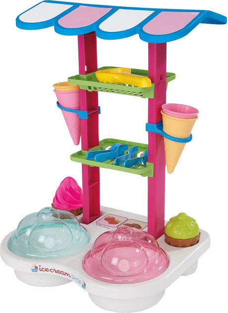 Androni - Coffret de jeu pour stand de glace au sable - 12 pièces pour bac à sable et plage - 3 ans et plus