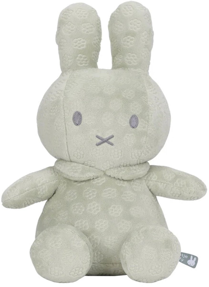 Miffy peluche 30cm fleur verte