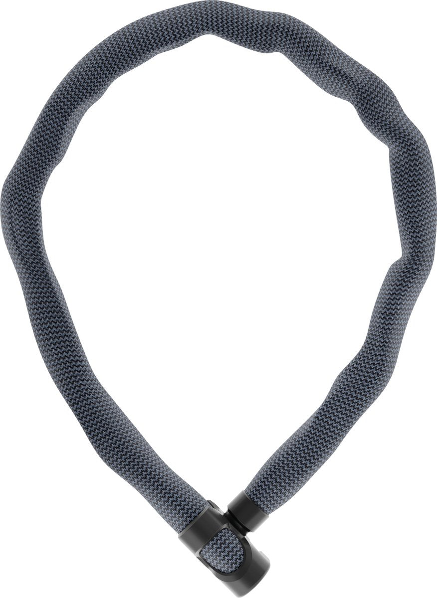 Antivol à chaîne Abus pour vélo - chaîne ivera couleur 7210 - niveau de sécurité 8 - gris - 110 cm - convient aux vélos électriques et aux vélos de ville