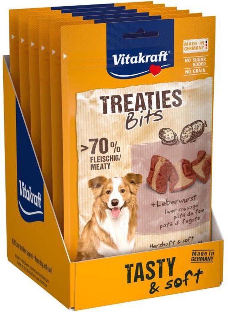 Vitakraft traite les morceaux - saucisse de foie - 6x120 grammes