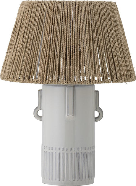 Bloomingville - lampe de table rama - blanc - faïence