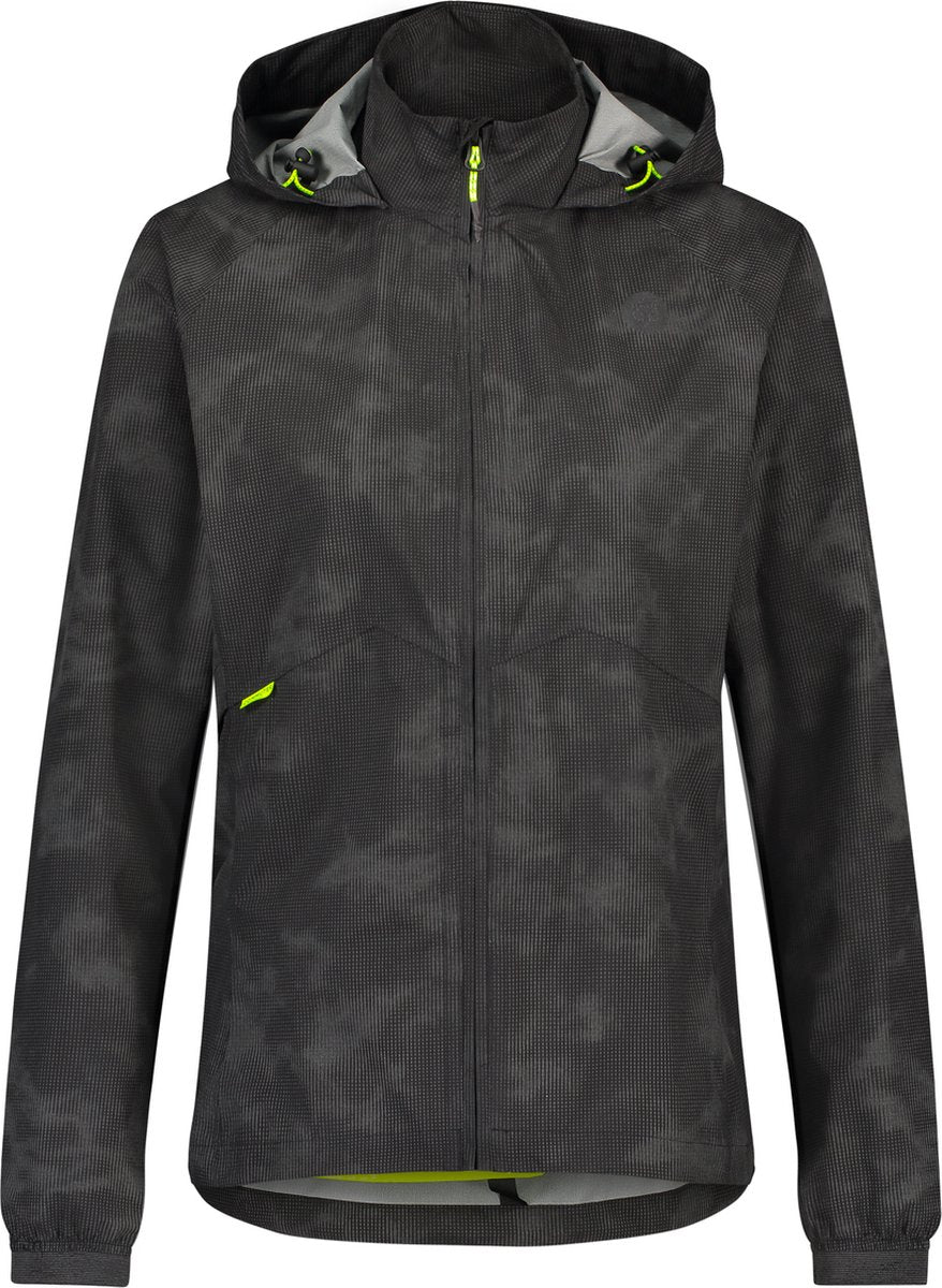 Agu compact regenjas commuter dames reflectie zwart