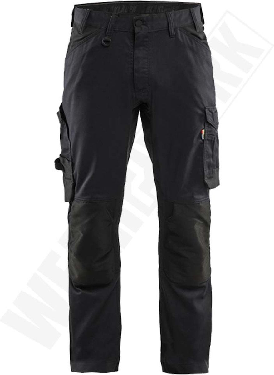 Blåkläder blaklader 1751-1832 pantalon de travail extensible dans les 2 sens - noir - c56