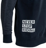 Contec sweat manches longues never stop riding ct sweat never stop riding taille m bleu gris