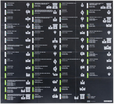 Affiche d'atelier Contec stop disque+ affiche d'atelier ct plaquettes de frein à disque