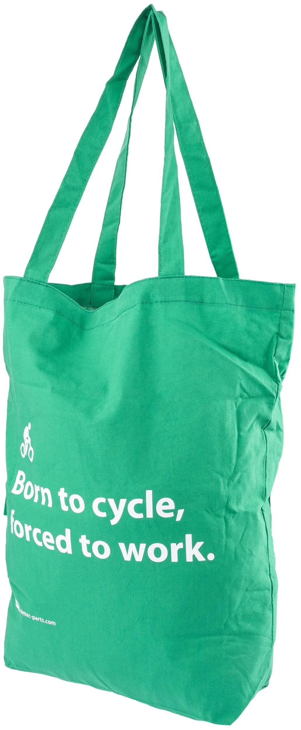 Contec sac shopping born to cycle ct sac en coton born to cycle sac pliable vert