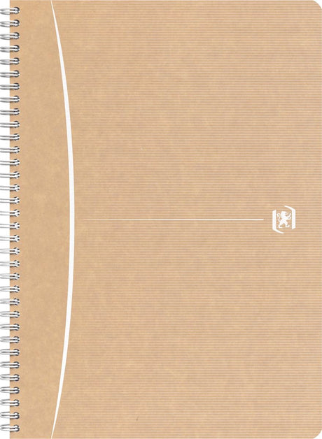 Carnet à spirales Oxford Touareg, 180 pages, format A4, quadrillé 5 mm, couleurs assorties, 1 pièce