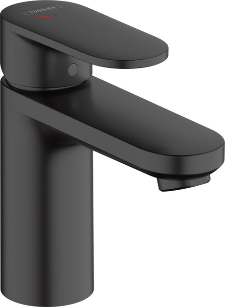 Mélange de vernis Hansgrohe - mitigeur de lavabo - commande à levier unique - démarrage à froid à économie d'énergie - avec bouchon de vidange - taille 100 mm - noir mat
