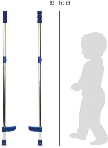 Petit pied - métal stelten bleu réglable, 145 cm