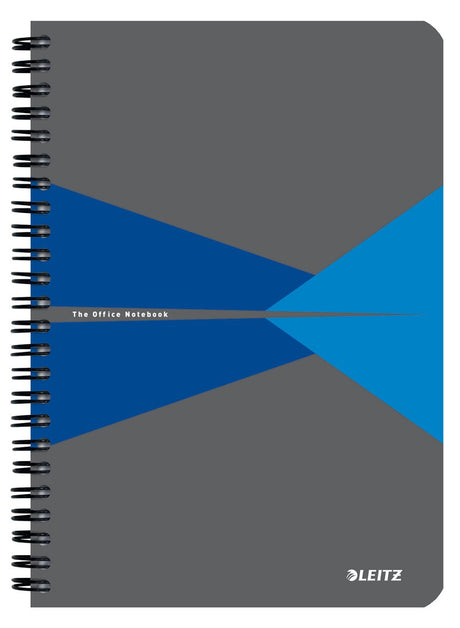 Carnet de bureau Leitz a5 ligné - avec couverture pp - papier 80 grammes - bleu