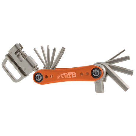 Multitool TB-FD40 17 fonctions 73 x 45 mm en acier inoxydable orange