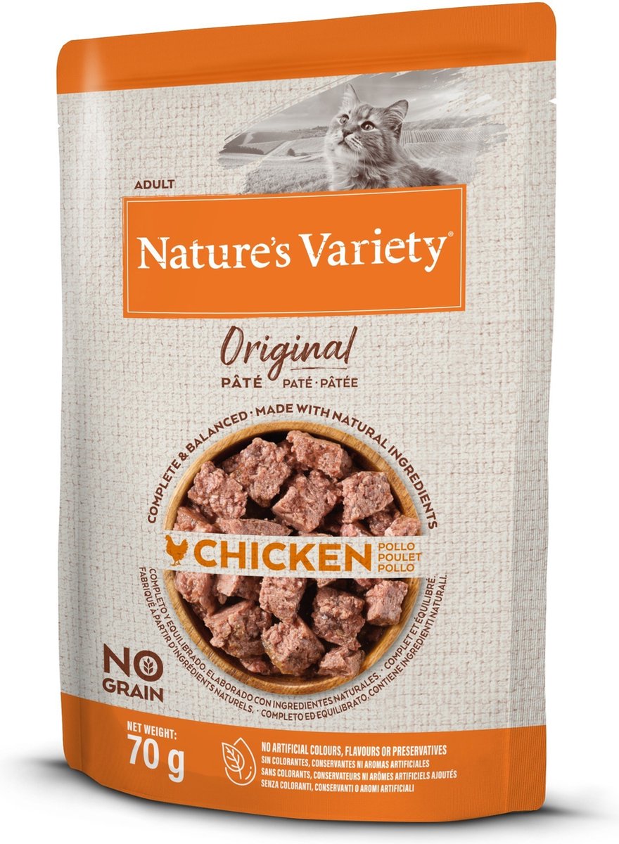 Poulet en sachet original variété Natures - 12x70 gr