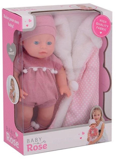 Poupée bébé rose de luxe 35 cm. 27713