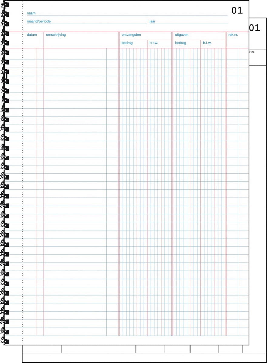 Livre de caisse copie Sigel - express - a4 - 2x50 feuilles - avec colonne TVA - si-30225