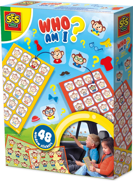 Mais qui suis-je ? - autocollant de fenêtre de jeu de voyage