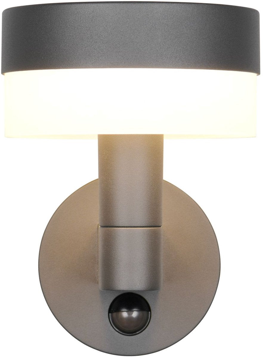 Trio mackenzie - applique - anthracite - incl. 1x SMD 8 W - détecteur de mouvement - montage mural - ne convient pas pour variateur externe - non dimmable - éclairage extérieur - ip54