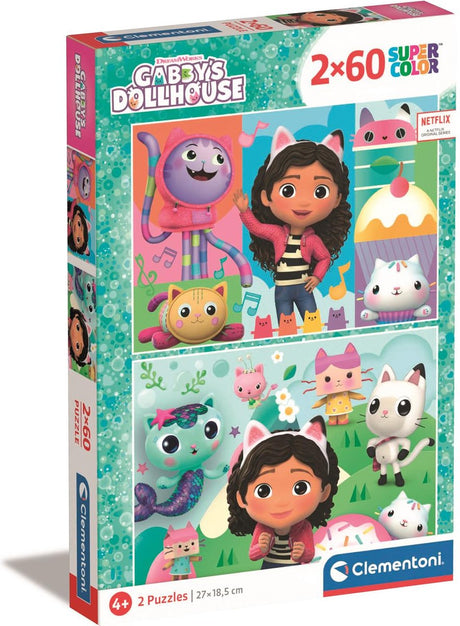 Puzzle Clementoni Maison de poupée de Gabby, 2x60pcs.
