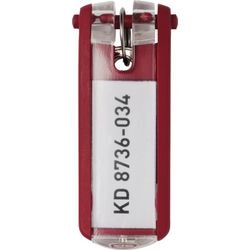 Etiquette clé durable rouge 6 pièces