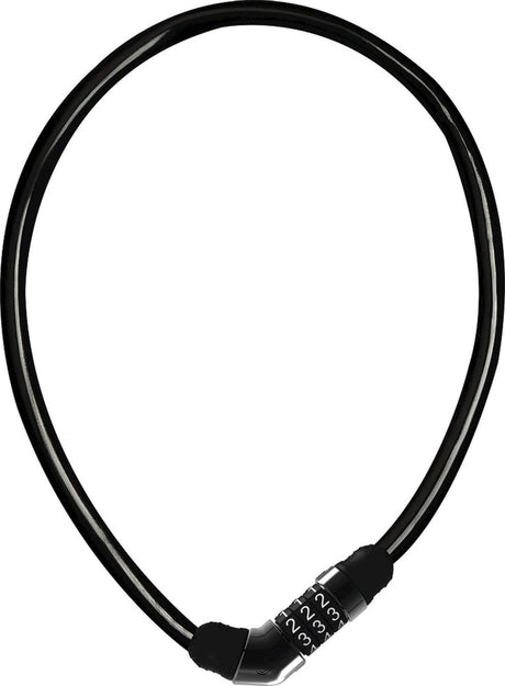 Câble antivol Abus 4408c - serrure à combinaison - câble en acier de 65 cm de long avec revêtement en plastique - niveau de sécurité 2 - vert