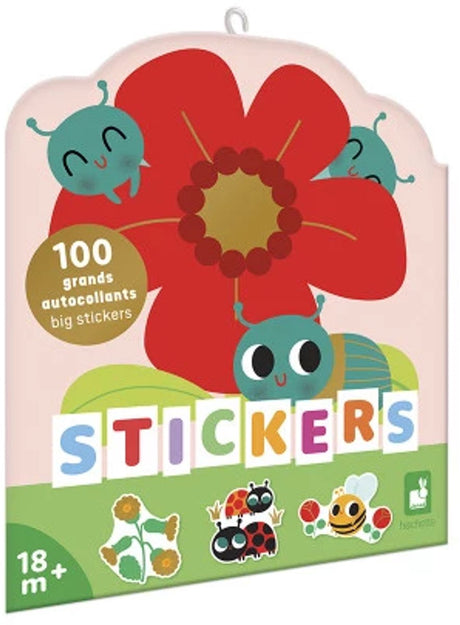 Janod - carnet d'autocollants - petits animaux - 100 autocollants