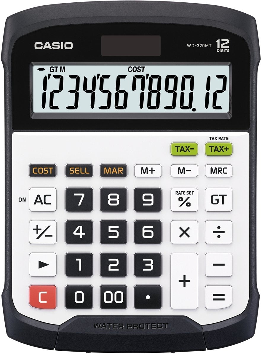 Calculatrice de bureau étanche Casio WD-320MT